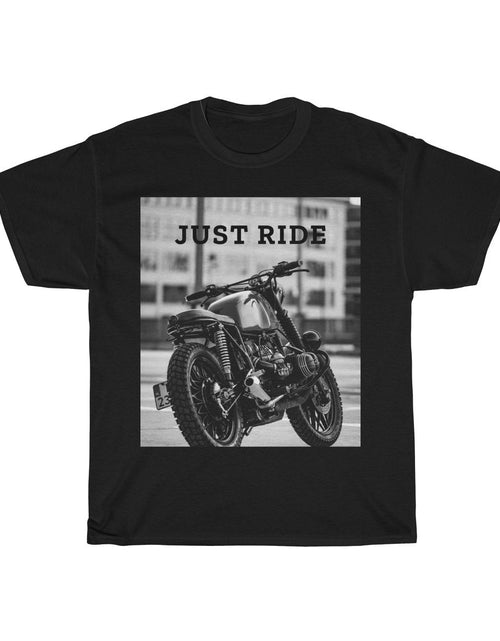 Load image into Gallery viewer, Motorcycle Just Ride Heavy Cotton T-Shirt