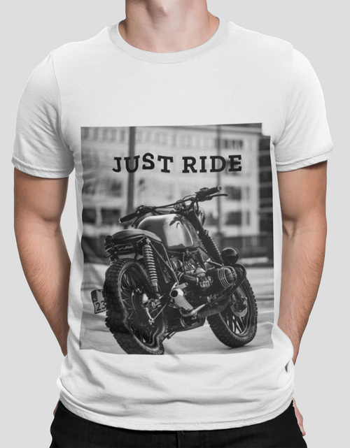Load image into Gallery viewer, Motorcycle Just Ride Heavy Cotton T-Shirt