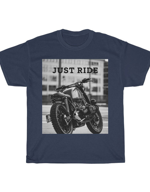 Load image into Gallery viewer, Motorcycle Just Ride Heavy Cotton T-Shirt