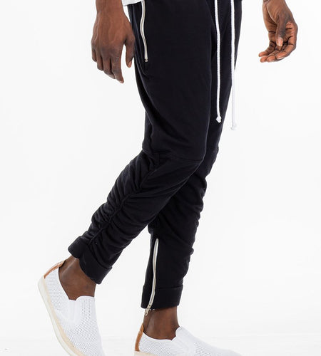 GATHERED BOMBER PANTS