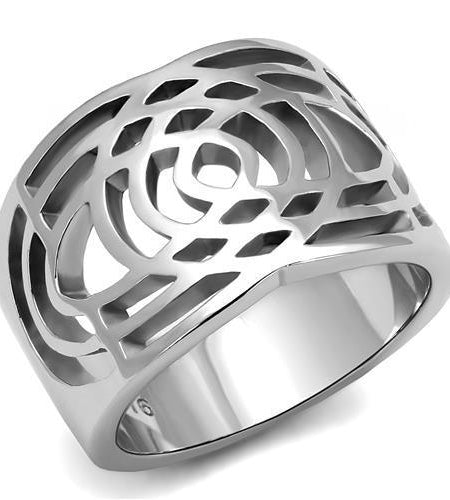 Women Stainless Steel No Stone Rings TK3039